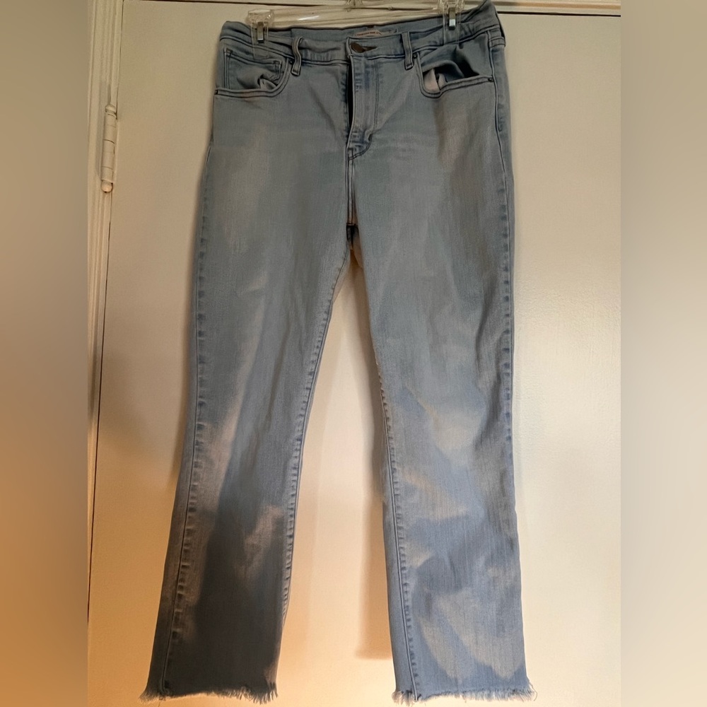 Levi's 724 High Waisted Straight Crop Jeans (Size, 31 Size 12)